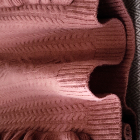 NWOT Massimo Dutti Wool & Cashmere Blend Ruffled Mockneck Sweater - Picture 7 of 16